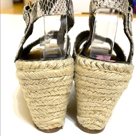 KG Kurt Geiger Naomi Espadrille Snakeskin Wedge 9M - Picture 8 of 13